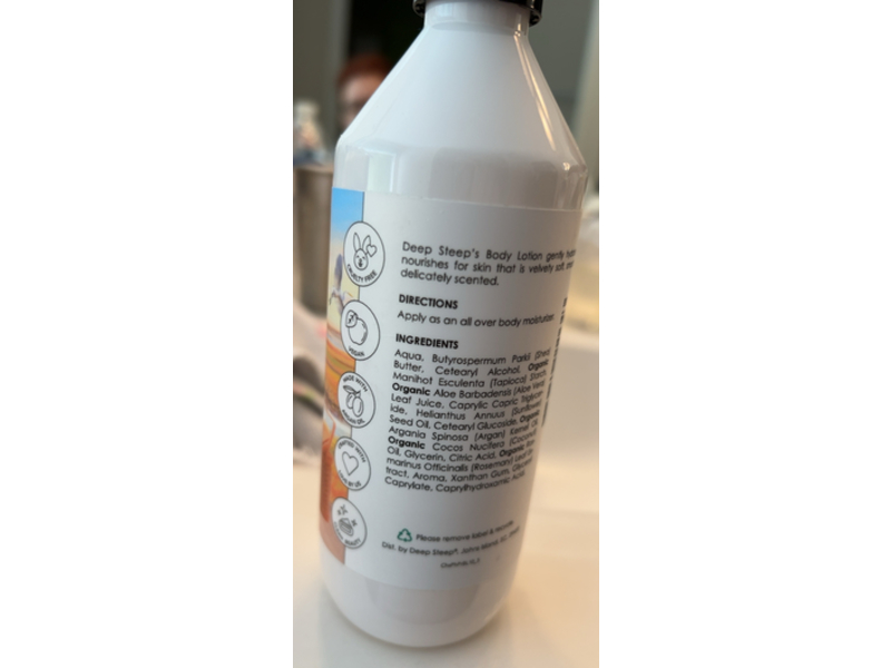Deep Steep Body Lotion, Peach Praline, 10 fl oz/296 mL