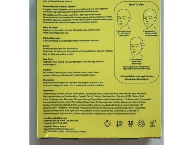Mind The Skin Signal Hydrogel Patches, 8 Count