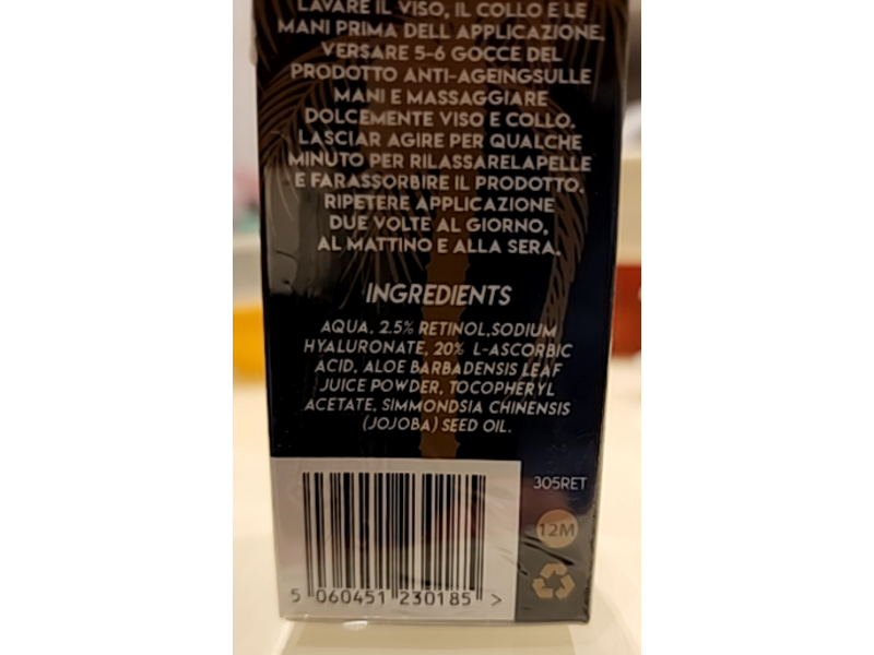 Grounded Hyaluronic Acid Serum, Retinol, 1.7 fl oz/50 mL