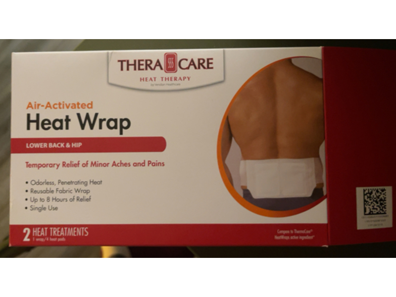 TheraCare Air-Activated Heat Wrap Treatment Pads, 4 Count