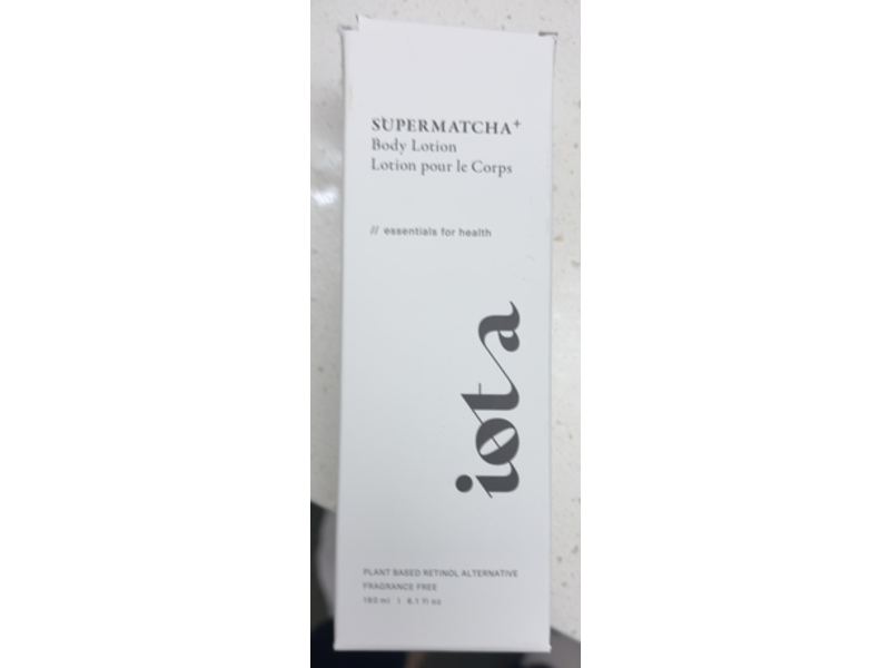 Iota Supermatcha Body Lotion, 6.1 fl oz/180 mL