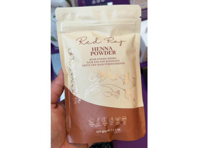 Henna Sooq High Dyeing Henna Powder, Red Raj, 3.5 oz/100 g