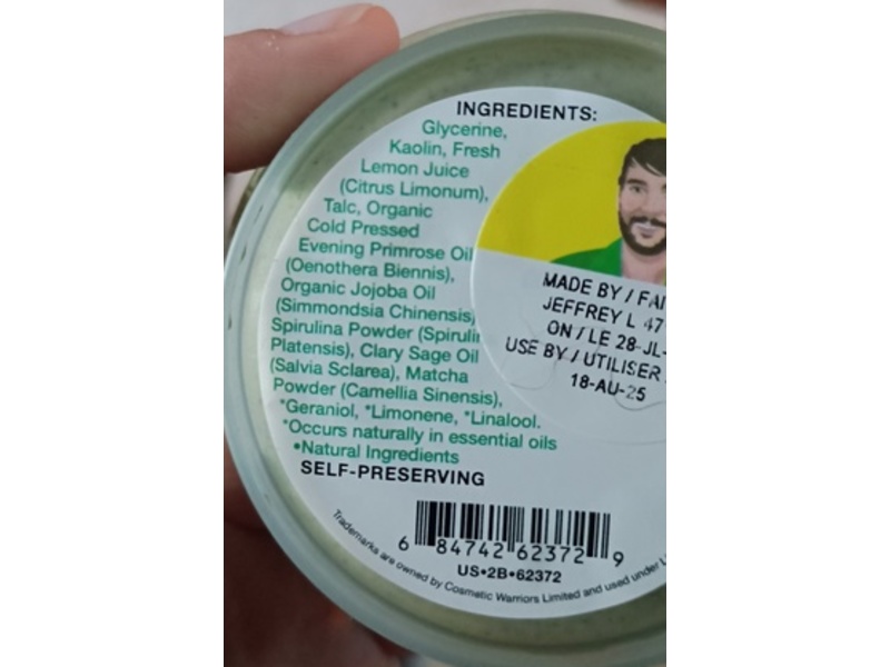 Lush Fresh Face Mask, Matcha, 2.6 oz