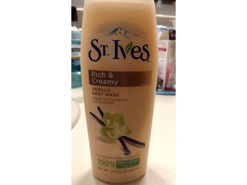 St Ives Body Wash Nourishing Vanilla 13.5oz (3 Pack)