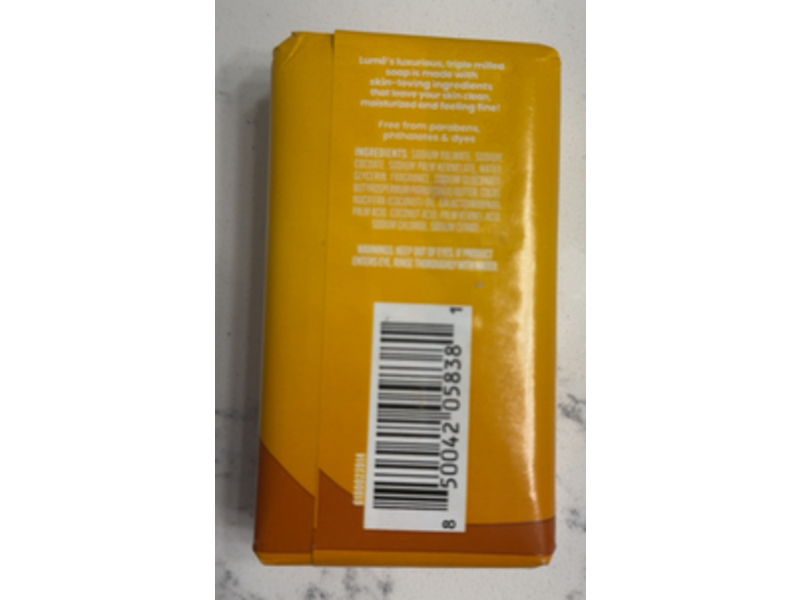 Lume Triple Milled Bar Soap, Toasted Coconut, 5 oz/142 g