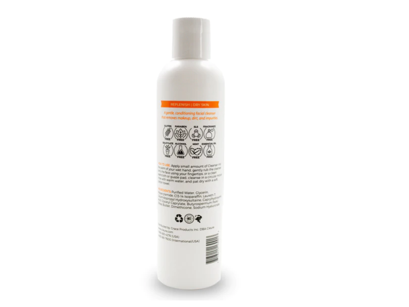 Cleure Cleanser, Fragrance Free, 8 fl oz/237 mL