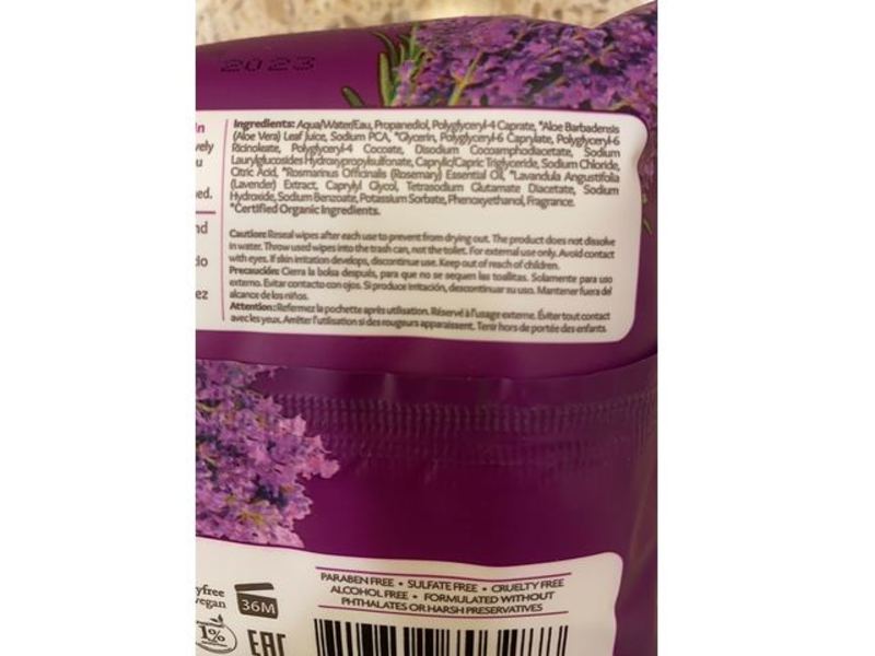 Petal Fresh Calming Makeup Removing Cleansing Wipes, Lavender & Rosemary, 30 Ct