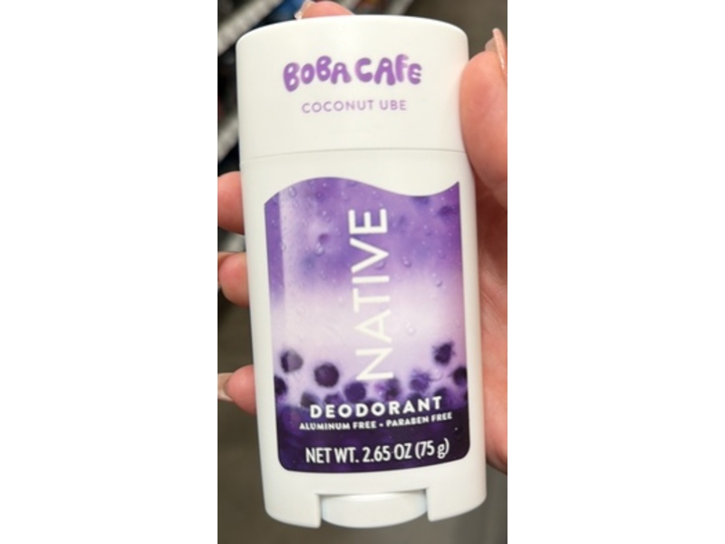 Native Deodorant, Boba Cafe, Coconut UBE, 2.65 oz/75 g, Pack Of 2