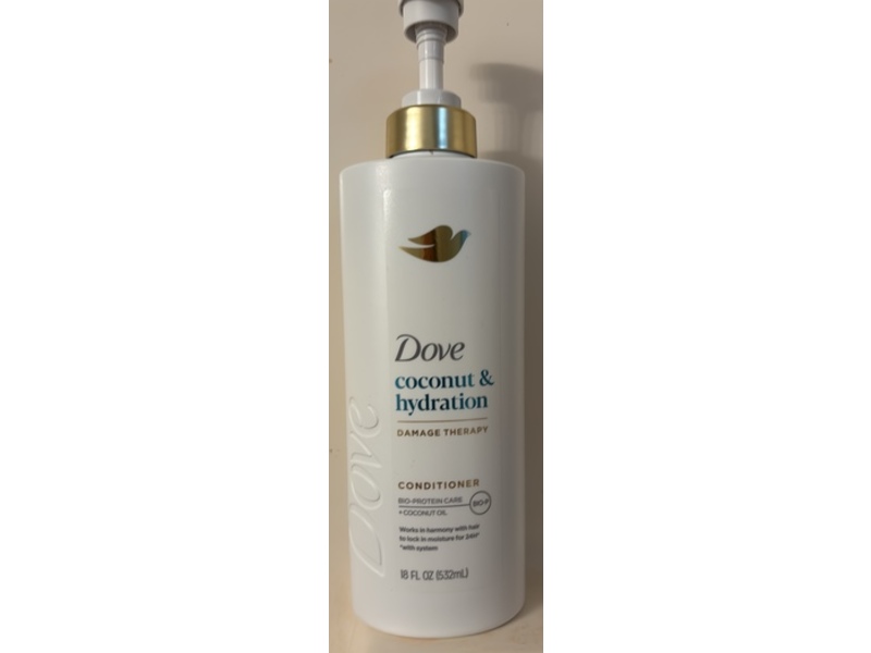 Dove Damage Therapy Conditioner, Coconut & Hydration, 18 fl oz/532 mL
