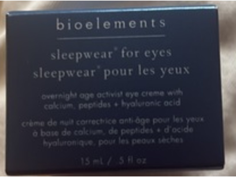 Bioelements Sleepwear Overnight Age Activist Eye Creme, 0.5 fl oz/15 mL