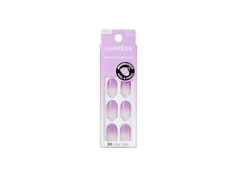 Impress The No Glue Mani Press On Nails, Take A Chance, 30 Count