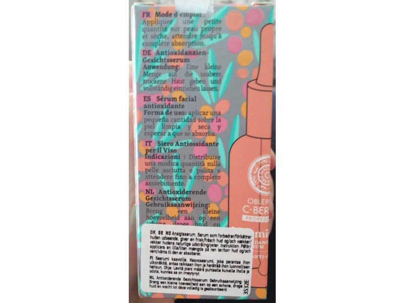 Natura Siberica Antioxidant Face Serum, C-Berrica, 30 mL