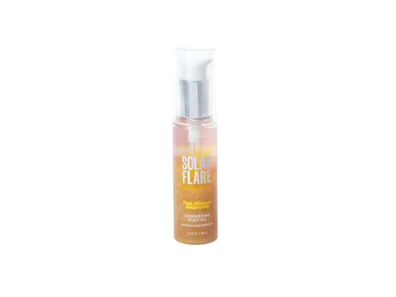 Solar Flare Shimmering Body Oil, Pink Hibiscus Dragonfruit, 3.4 fl oz/100 mL