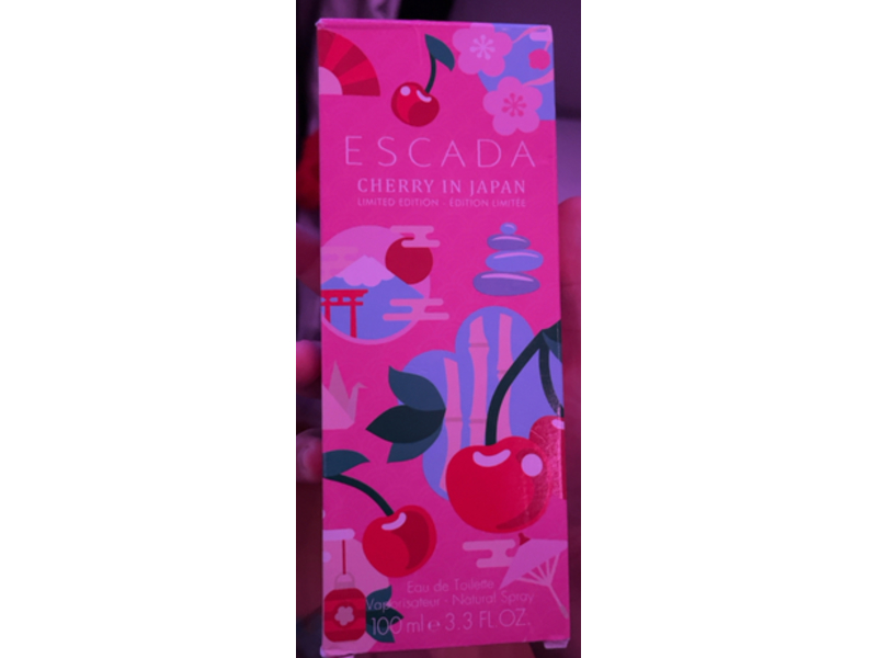 Escada Eau De Toilette Natural Spray, Cherry, 3.3 fl oz/100 mL