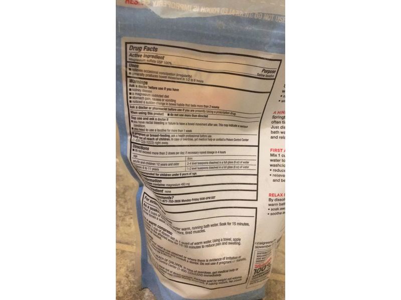 Walgreens Epsom Salt