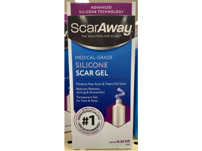 ScarAway Silicone Scar Gel, 0.35 oz/10 g