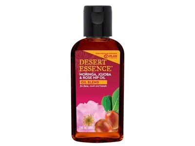 Desert Essence Oil Blend, Moringa, Jojoba & Rose Hip Oil, 2 fl oz/60 mL