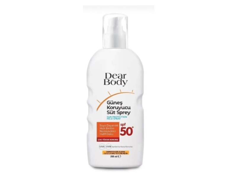 Dear Body Sunscreen Milk Spray, SPF 50+, 200 mL