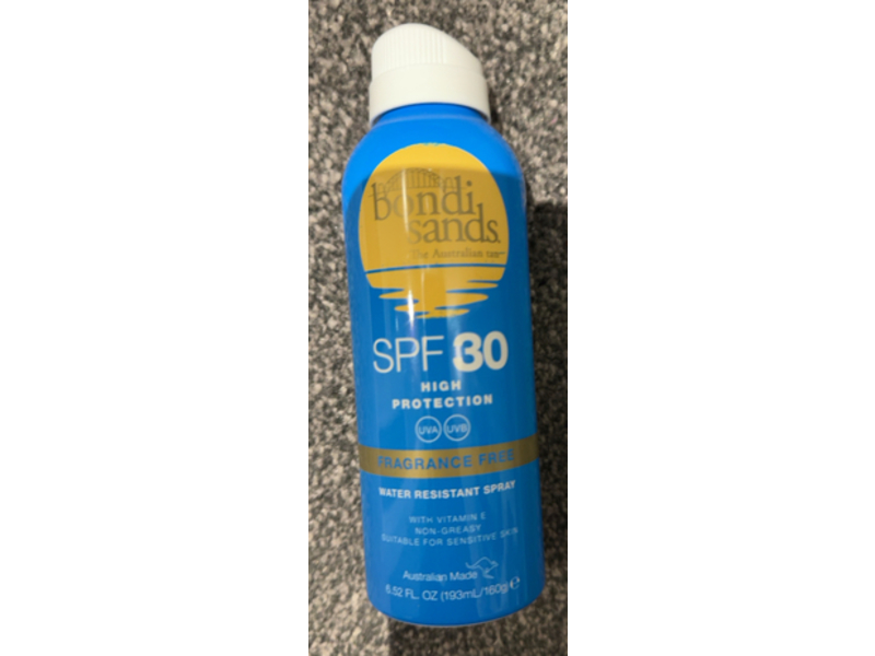 Bondi Sands High Protection Sunscreen Water Resistant Spray, SPF 30, 6.52 fl oz/160 g