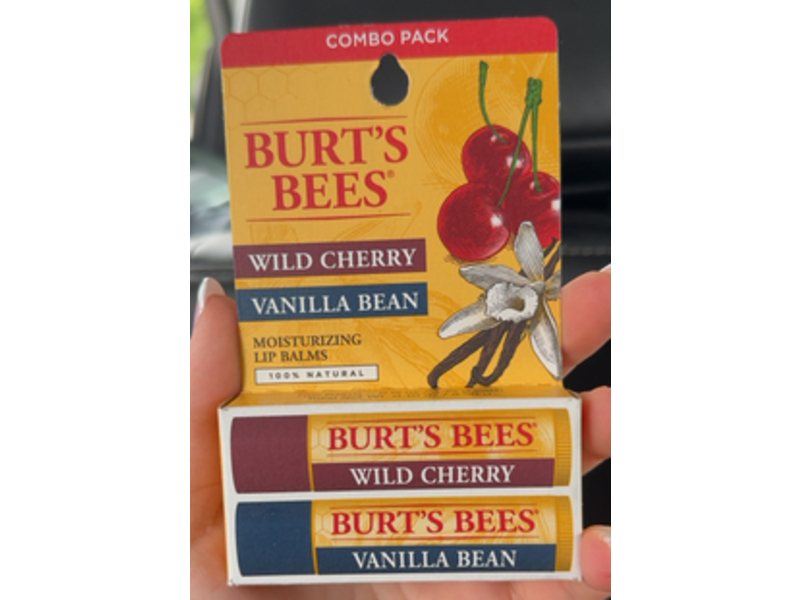 Burt's Bees Moisturizing Lip Balm, Wild Cherry & Vanilla Bean, 0.15 oz/4.25 g