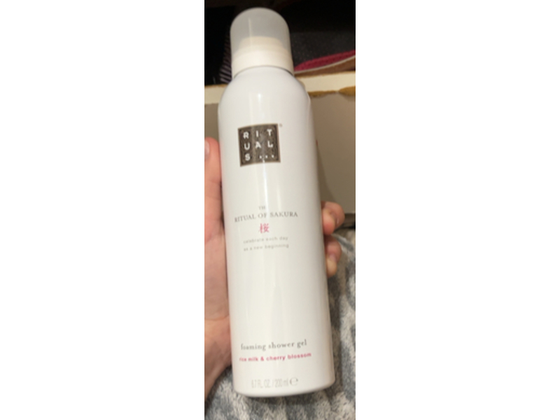 Rituals Sakura Foaming Shower Gel, Rice Milk & Cherry Blossom, 6.7 fl oz/200 mL, 3 Pack