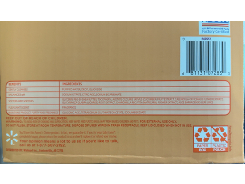 Parent's Choice Soothing Wipes, Shea Butter, 900 Count