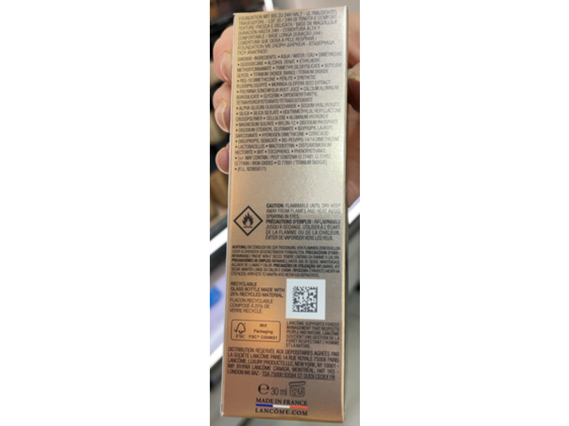 Lancome Teint Idole Ultra Wear Foundation, 315C, 1.0 fl oz/30 mL