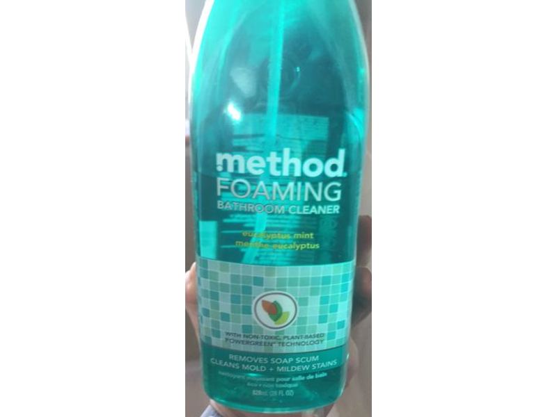 Method Foaming Bathroom Cleaner, Eucalyptus Mint, 28 fl oz/828 mL