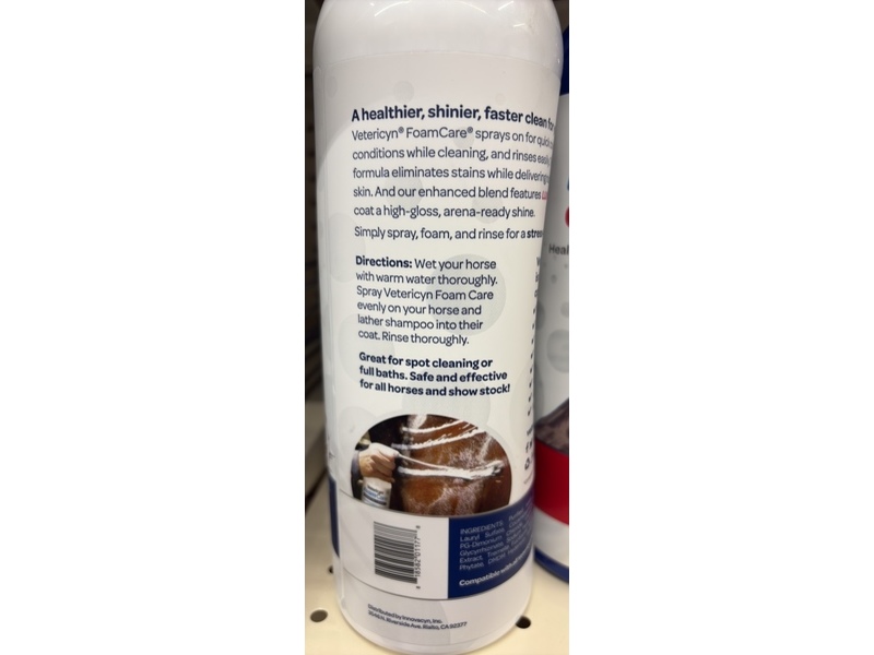 Vetericyn Foamcare Shampoo+Shine, 32 fl oz/946 mL