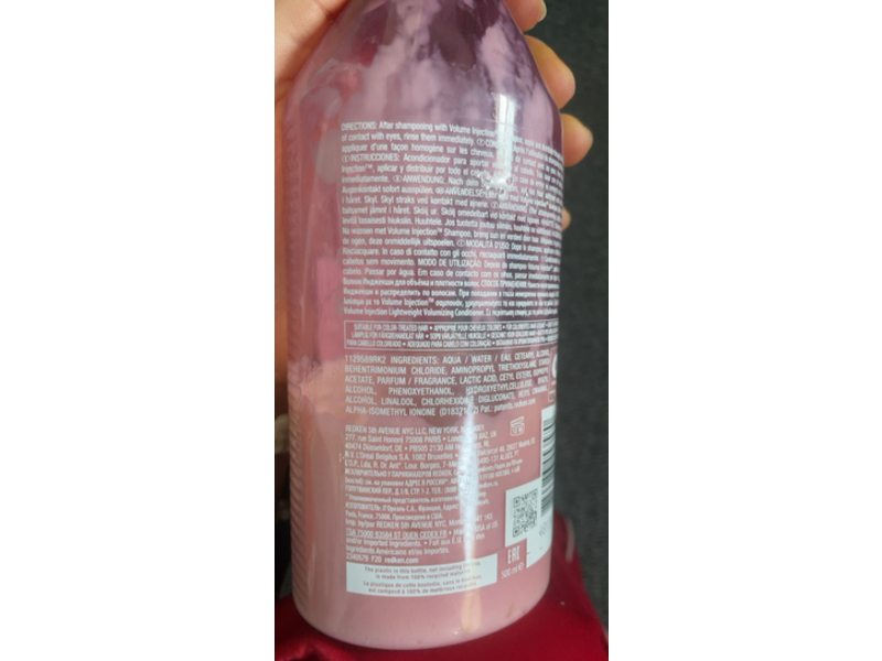 Redken Volume Injection Conditioner, 16.9 lf oz/500 mL