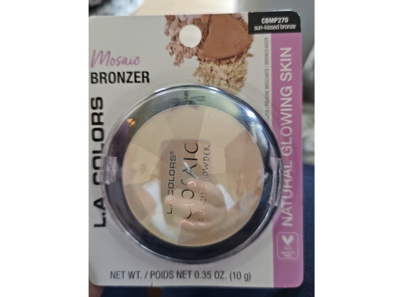 L.A. Colors Mosaic Bronzer Powder, CBMP270 Sun-Kissed Bronze, 0.35 oz/10 g