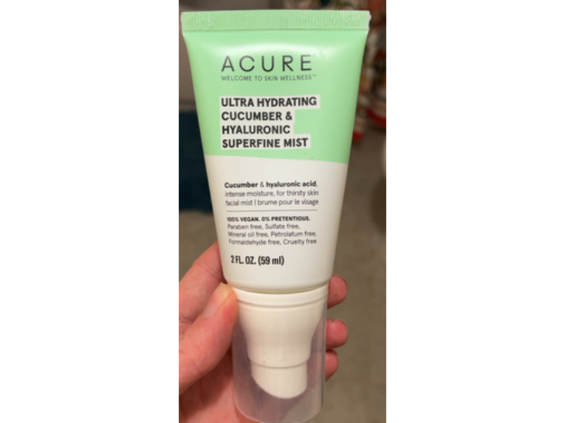 Acure Ultra Hydrating Superfine Mist, Cucumber & Hyaluronic, 2 fl oz/59 mL