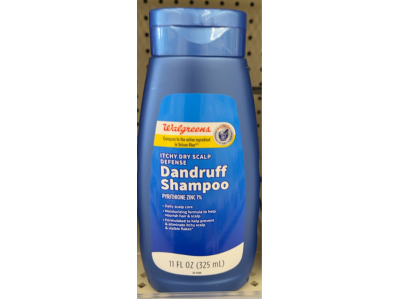 Walgreens Itchy Dry Scalp Defense Dandruff Shampoo, Pyrithione Zinc, 11 fl oz/325 mL