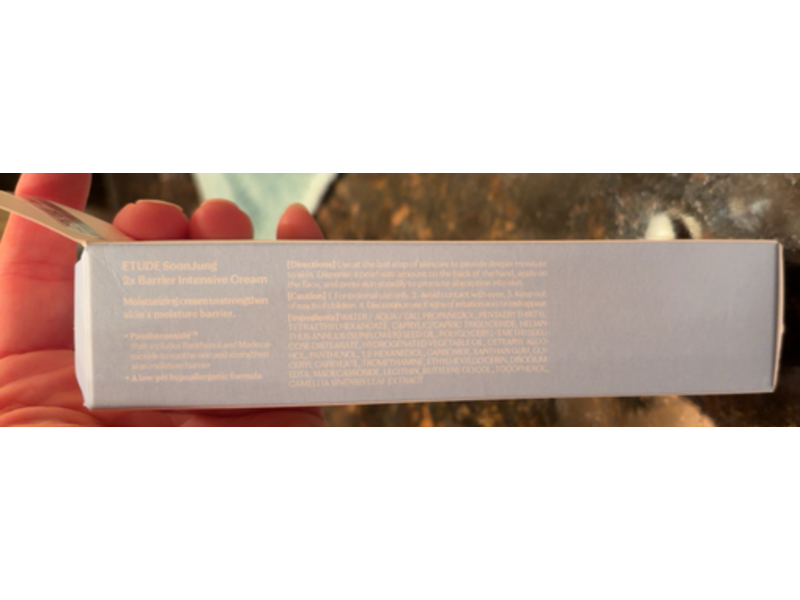 Etude SoonJung 2x Barrier Intensive Cream, 2.02 fl oz/60 mL