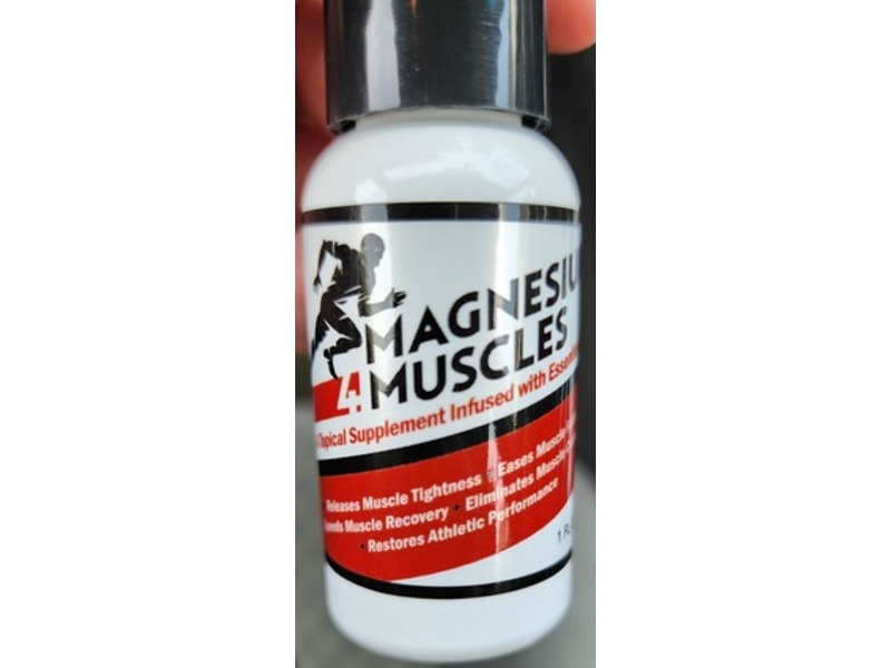 Magnesium 4 Muscles Topical Supplement, Essential Oils, 1 fl oz