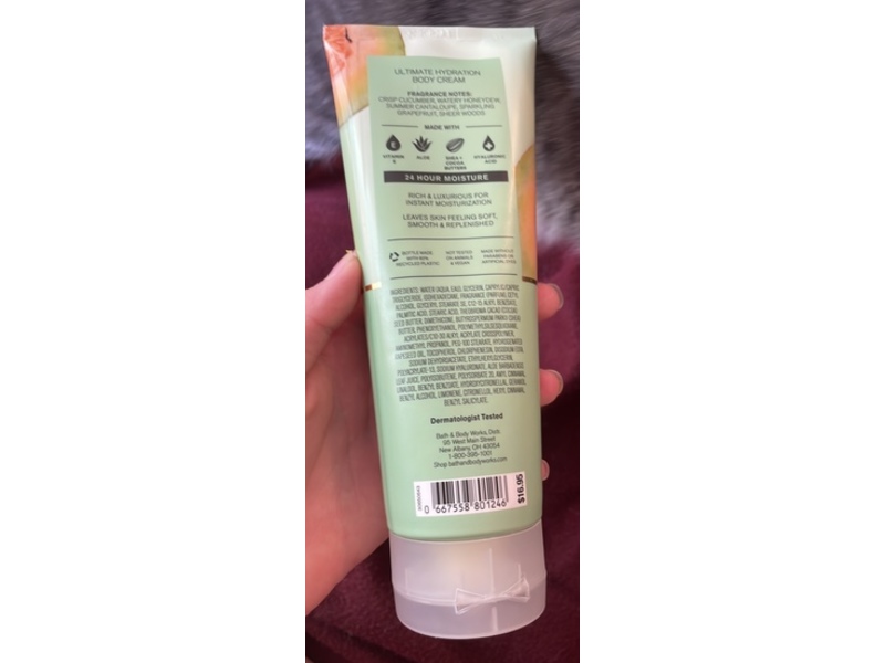 Bath & Body Works Body Cream, Cucumber Melon, 8 oz/ 226 g, Pack Of 2