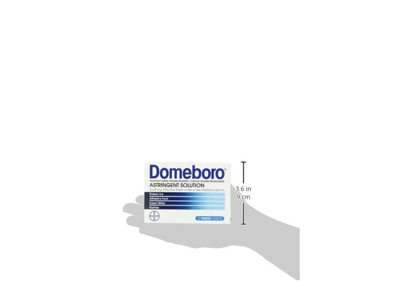 Domeboro Astringent Solution, 12 packets Ingredients and Reviews