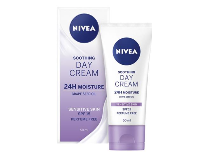 Nivea Sensitive Skin Soothing Day Cream, SPF 15, 50 mL