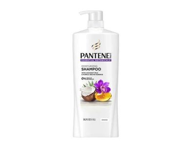 Pantene Essential Botanicals Moisturizing Shampoo, Coconut Milk & Purple Orchid Essence, 38.2 fl oz