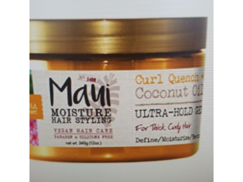 Maui Moisture Hair Styling, Curl Quench + Coconut Oil, 12 oz/340 g