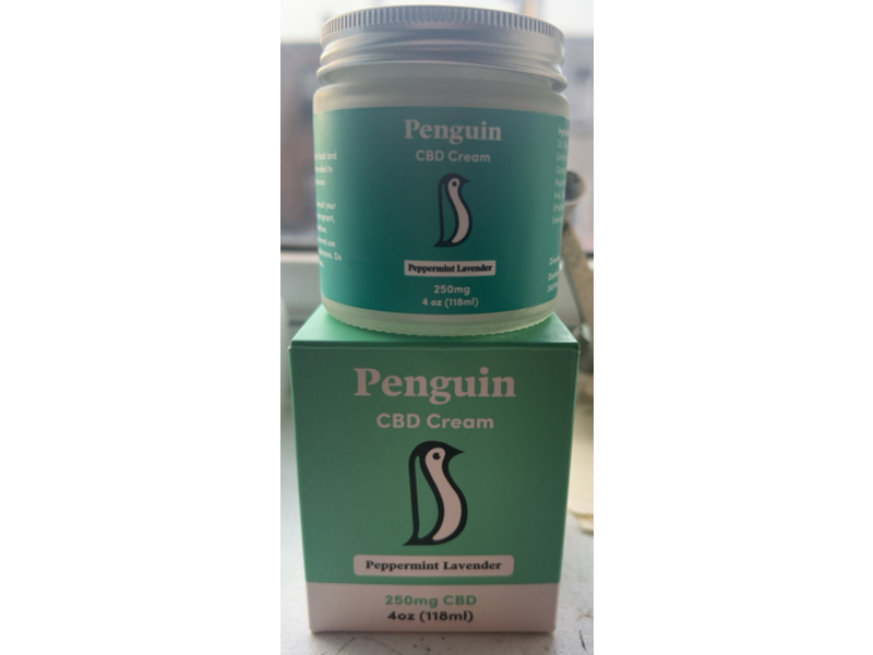 Penguin CBD Cream, Peppermint Lavender, 4 oz/118 mL