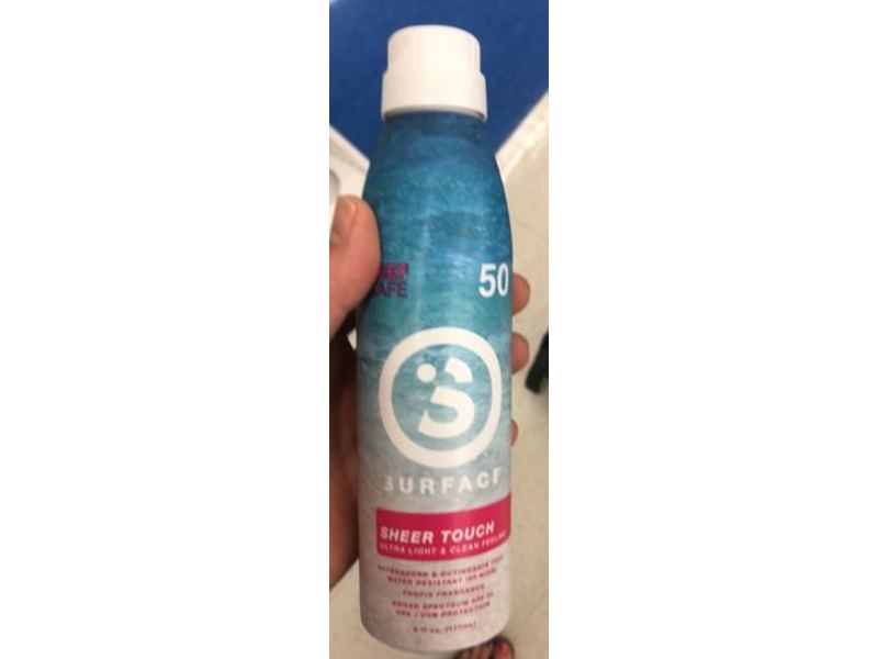 Surface Sheer Touch Sunscreen Spray, SPF 50, 6 fl oz/177 mL