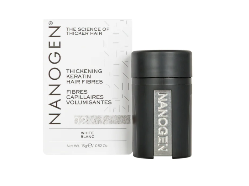 Nanogen Keratin Hair Fibres, 02 White, 0.52 oz/15 g