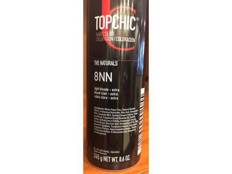 Goldwell Topchic Hair Color Coloration, The Naturals, 8NN Light Blonde, 8.6 oz/245 g