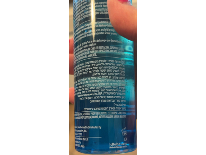 Id Glide Natural Feel Water-Based Personal Lubricant, 8.5 fl oz/250 mL