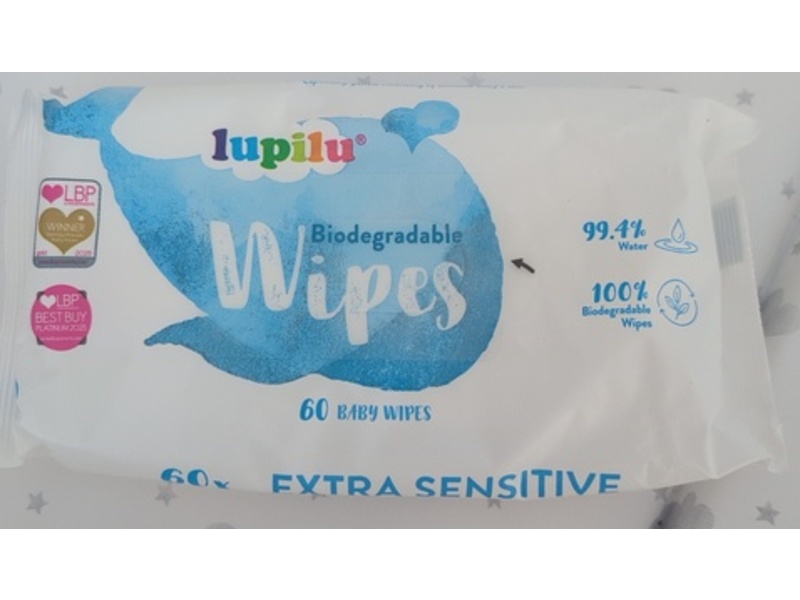Lupilu Biodegradable Baby Wipes, 60 Count, 4 Packs