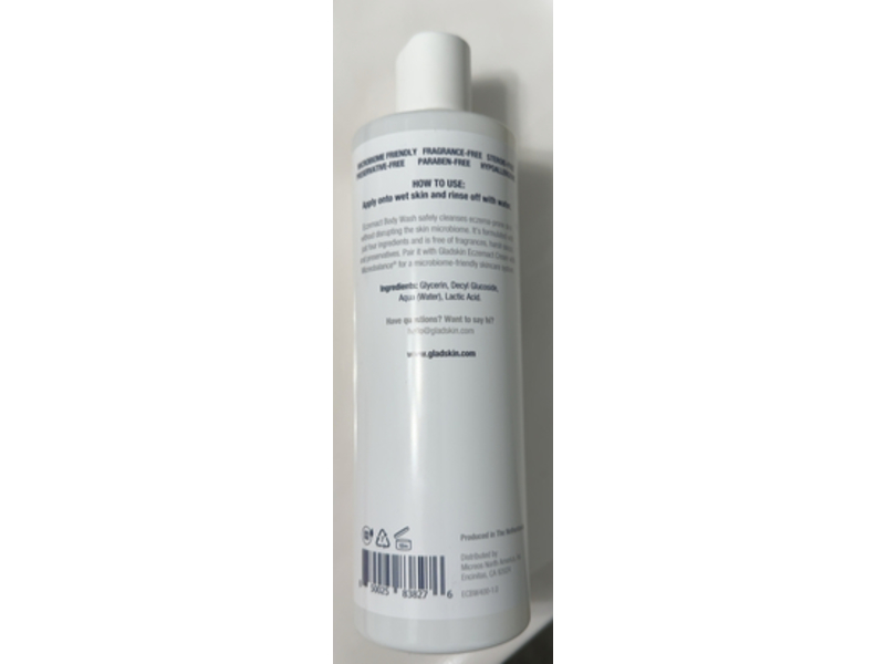 Glad Skin Eczemact Body Wash, 13.53 fl oz/400 mL