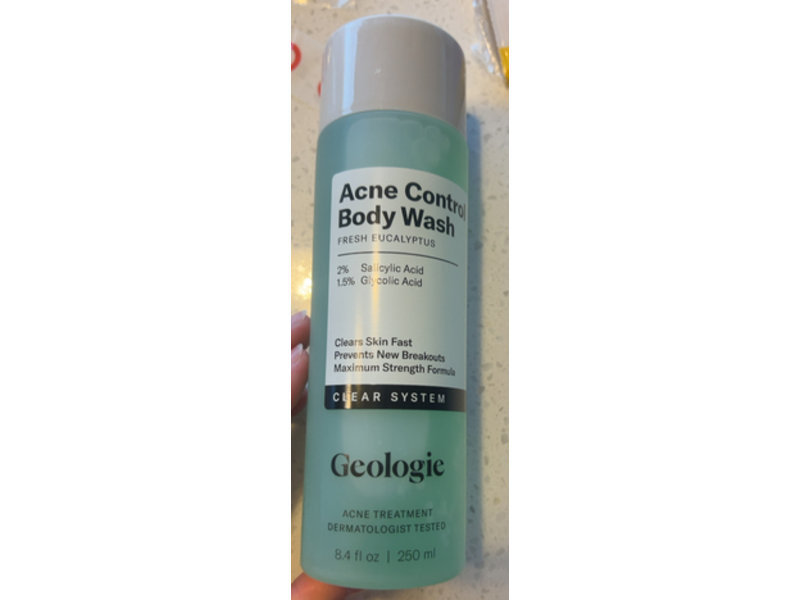 Geologie Acne Control Body Wash, Fresh Eucalyptus, 8.4 fl oz/250 mL