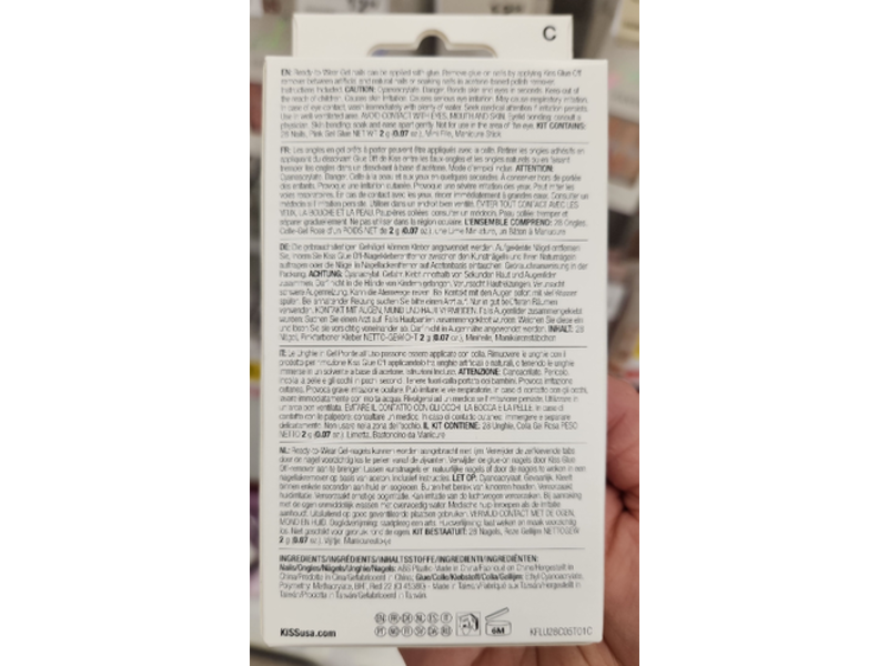 Kiss Gel Fantasy Ready To Wear Gel Nails, 28 Count