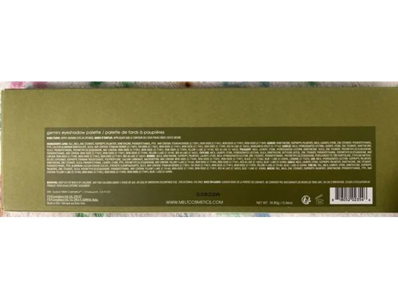 Melt Cosmetics Eyeshadow Palette, Gemini I